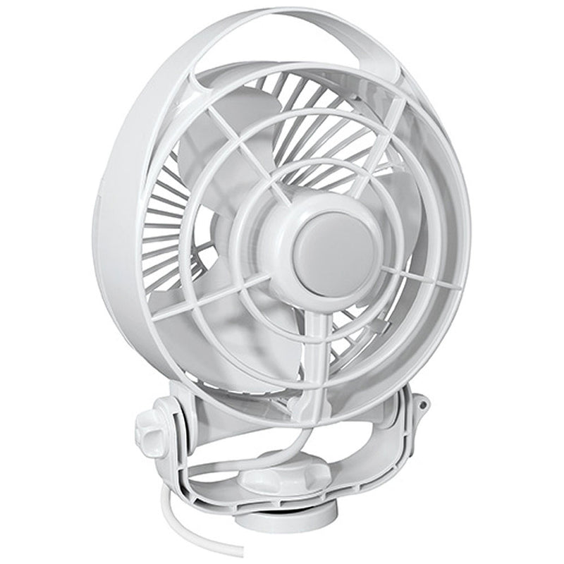 SEEKR by Caframo Maestro 12V 3-Speed 6" Marine Fan w/LED Light - White [7482CAWBX]-Angler's World