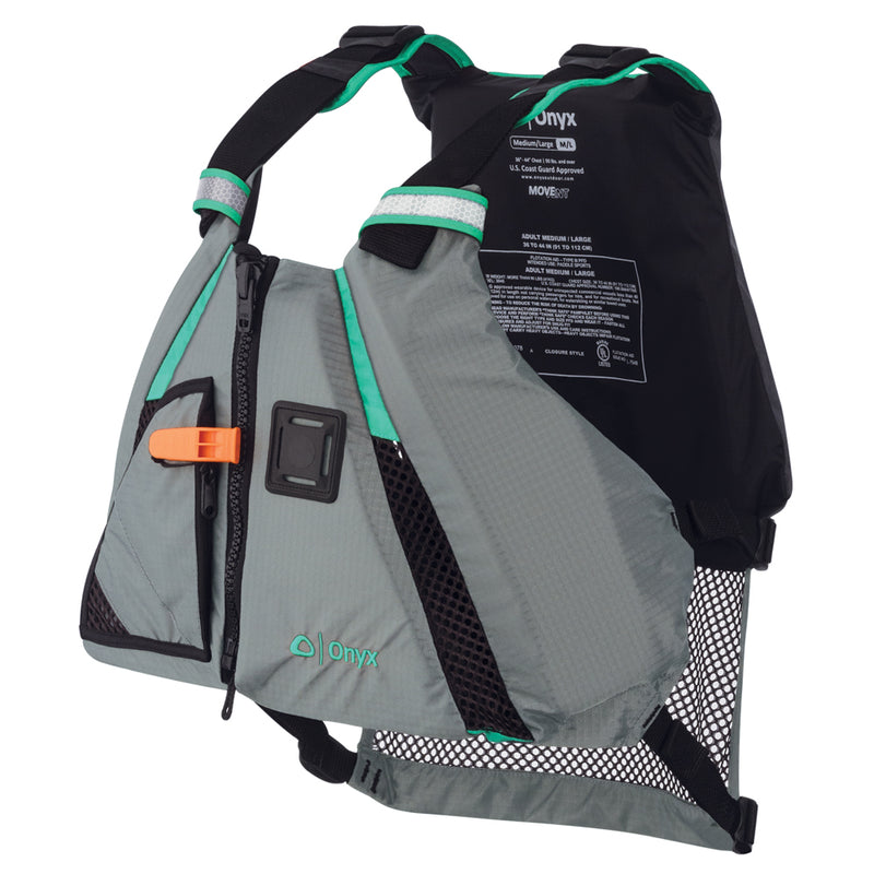 Onyx MoveVent Dynamic Paddle Sports Life Vest - XS/SM - Aqua [122200-505-020-15]-Angler's World