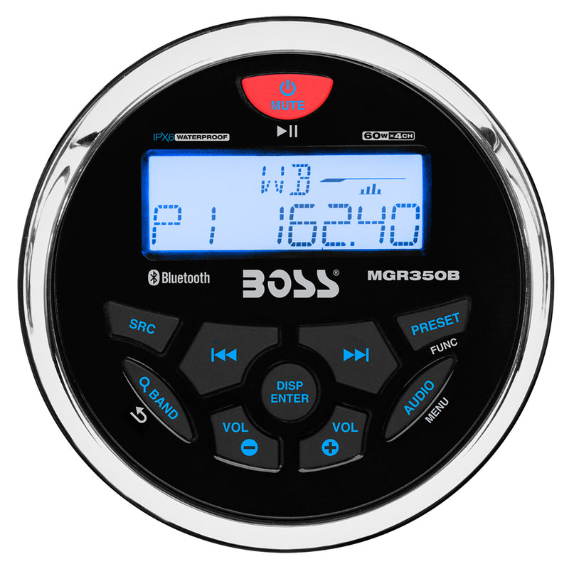 Boss Audio MGR350B Marine Stereo w/AM/FM/BT/USB [MGR350B]-Angler's World