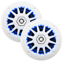 Boss Audio 6.5" MRGB65 Speakers w/RGB Lighting - White - 200W [MRGB65]-Angler's World