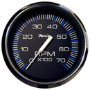 Faria Chesapeake Black 4" Tachometer - 7000 RPM (Gas) (All Outboards) [33718]-Angler's World