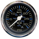 Faria Chesapeake Black 2" Water Pressure Gauge (30 PSI) [13712]-Angler's World