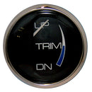 Faria Chesapeake Black 2" Trim Gauge (Mercury / Mariner / Mercruiser / Volvo DP / Yamaha 01 and newer) [13707]-Angler's World