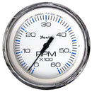 Faria Chesapeake White SS 4" Tachometer - 6000 RPM (Gas) (Inboard I/O) [33807]-Angler's World