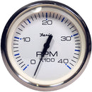 Faria Chesapeake White SS 4" Tachometer - 4000 RPM (Diesel) (Magnetic Pick-Up) [33818]-Angler's World