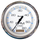 Faria Chesapeake White SS 4" Tachometer w/Hourmeter - 6000 RPM (Gas)(Inboard) [33832]-Angler's World