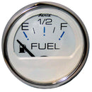 Faria Chesapeake White SS 2" Fuel Level Gauge (E-1/2-F) [13801]-Angler's World