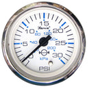 Faria Chesapeake White SS 2" Water Pressure Gauge (30 PSI) [13812]-Angler's World