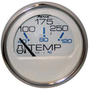 Faria Chesapeake White SS 2" Water Temperature Gauge (100-250 DegreeF) [13804]-Angler's World