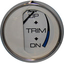 Faria Chesapeake White SS 2" Trim Gauge (Mercury / Mariner / Mercruiser / Volvo DP / Yamaha - 01 and Newer) [13807]-Angler's World