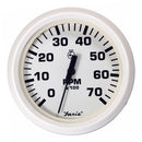 Faria Dress White 4" Tachometer - 7000 RPM (Gas) (All Outboards) [33104]-Angler's World