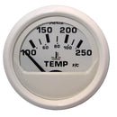Faria Dress White 2" Water Temperature Guage (100-250 DegreeF) [13110]-Angler's World