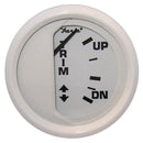 Faria Dress White 2" Trim Gauge (Mercury / Mariner / Mercruiser / Volvo DP / Yamaha 01 and newer) [13122]-Angler's World