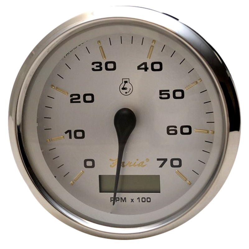 Faria Kronos 4" Tachometer w/Hourmeter - 7,000 RPM (Gas - Outboard) [39040]-Angler's World