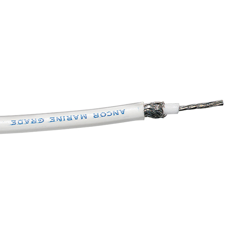 Ancor RG-213 White Tinned Coaxial Cable - 100' [151710]-Angler's World