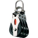 Ronstan Series 20 ball Bearing Block - Triple - 2-Axis Shackle head [RF20302]-Angler's World