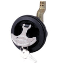 Perko Surface Mount & Latch - Black Body, Chrome Handle, Offset Cam Bar, 3/4" - 2-3/8" [1091DP1BLK]-Angler's World