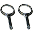Perko Round Type Rowlock Horns - Plain Zinc [1267DP0ZNC]-Angler's World