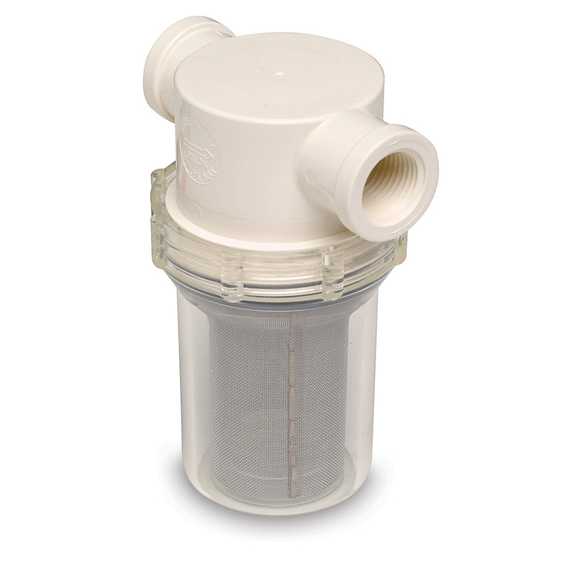 Shurflo by Pentair 3/4" Raw Water Strainer w/Bracket Fittings - 50 Mesh Screen [253-221-01]-Angler's World