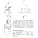 Scanstrut DS6-P Vertical Cable Seal [DS6-P]-Angler's World