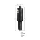 Lenco 101XD Extreme Duty Actuator - 12V - 2-1/4" Stroke w/Hardware [15056-002]-Angler's World