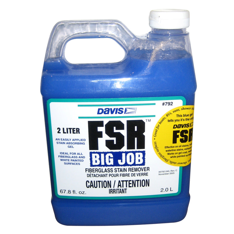 Davis FSR Big Job Fiberglass Stain Remover - 2-Liter [792]-Angler's World