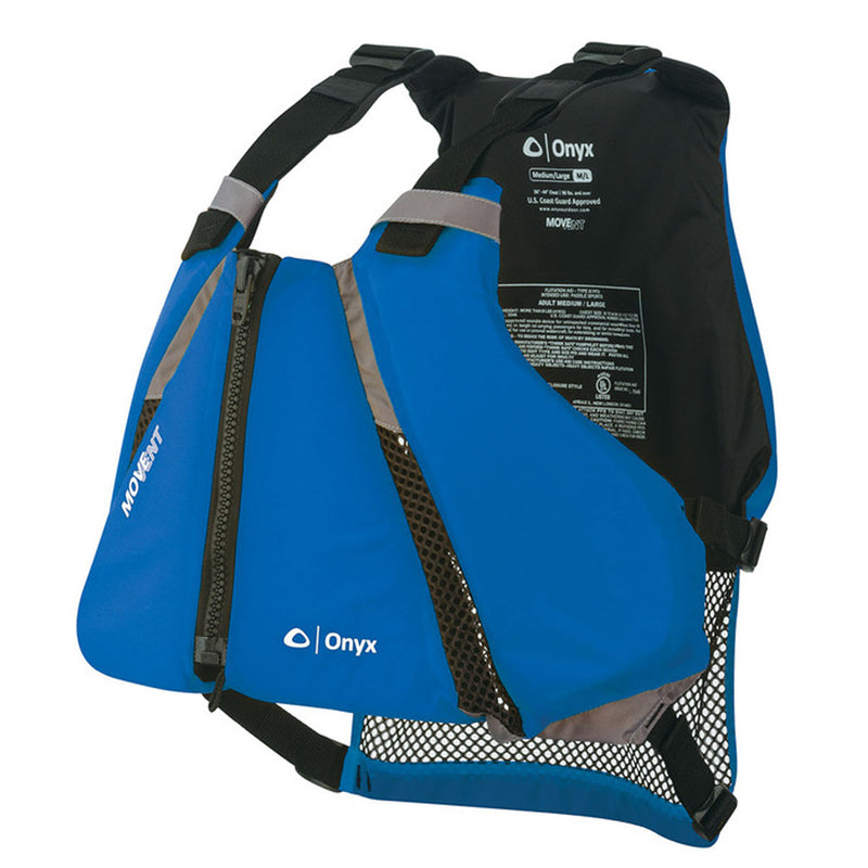 Onyx MoveVent Curve Paddle Sports Life Vest - M/L - Blue [122000-500-040-16]-Angler's World