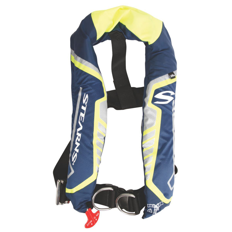 Stearns C-Tek 38G A/M Inflatable Life Vest - Blue/Yellow [3000004369]-Angler's World