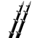 TACO 15' Black/Silver Outrigger Poles - 1-1/8" Diameter [OT-0442BKA15]-Angler's World