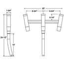 TACO Kite Fishing 3-Rod Cluster [F31-0770BSA-1]-Angler's World