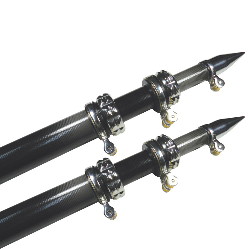 TACO 16' Carbon Fiber Outrigger Poles - Pair - Black [OT-3160CF]-Angler's World