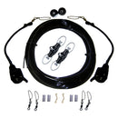 Rupp Single Rigging Kit W/Lok-Ups & Nok-Outs - 160' Black Mono [CA-0172-MO]-Angler's World