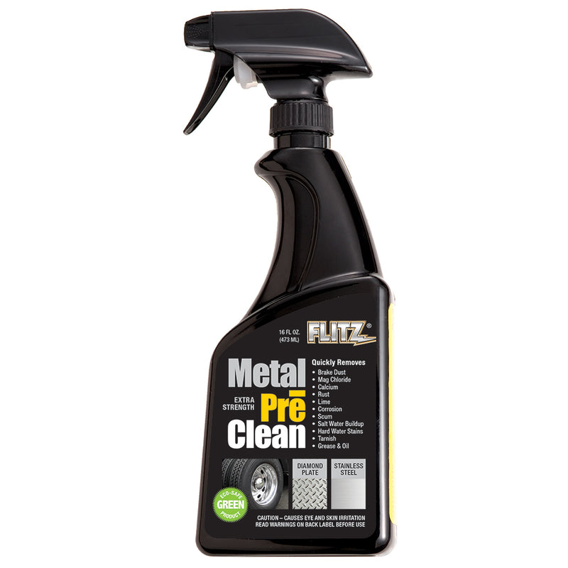Flitz Metal Pre-Clean - All Metals Including Stainless Steel - 16oz Spray Bottle [AL 01706]-Angler's World