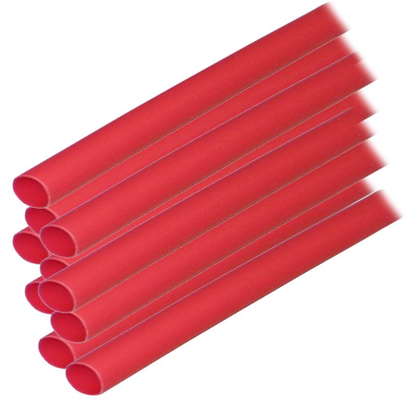 Ancor Adhesive Lined Heat Shrink Tubing (ALT) - 1/4" x 6" - 10-Pack - Red [303606]-Angler's World
