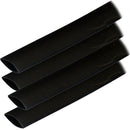 Ancor Adhesive Lined Heat Shrink Tubing (ALT) - 3/4" x 12" - 4-Pack - Black [306124]-Angler's World