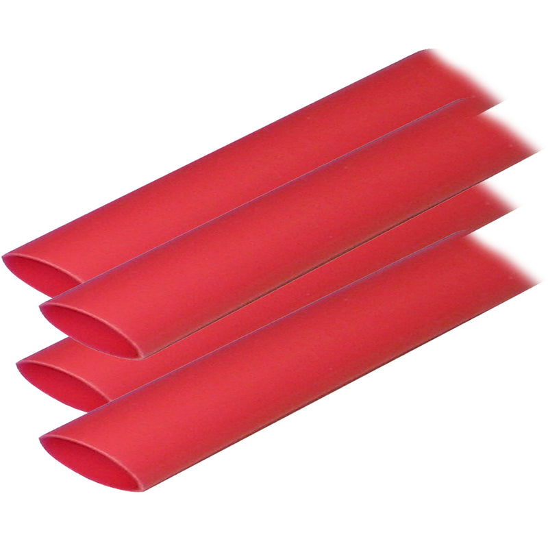 Ancor Adhesive Lined Heat Shrink Tubing (ALT) - 3/4" x 12" - 4-Pack - Red [306624]-Angler's World