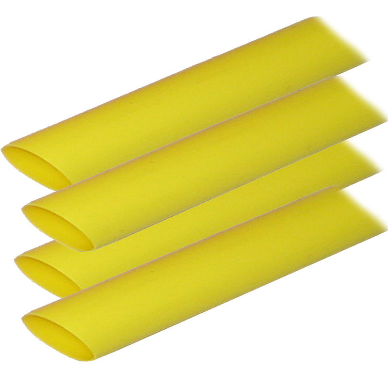 Ancor Adhesive Lined Heat Shrink Tubing (ALT) - 3/4" x 12" - 4-Pack - Yellow [306924]-Angler's World