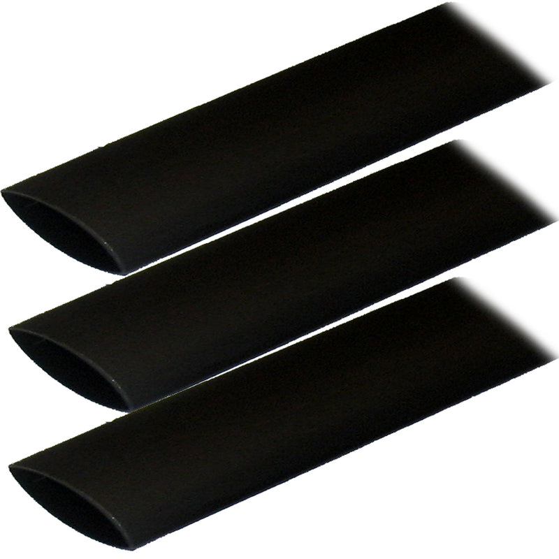 Ancor Adhesive Lined Heat Shrink Tubing (ALT) - 1" x 12" - 3-Pack - Black [307124]-Angler's World