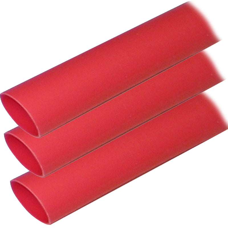 Ancor Adhesive Lined Heat Shrink Tubing (ALT) - 1" x 12" - 3-Pack - Red [307624]-Angler's World