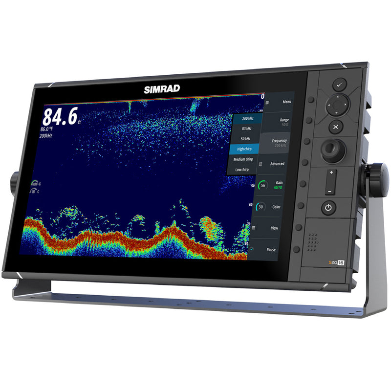 Simrad S2016 16" Fishfinder w/Broadband Sounder Module & CHIRP Technology - Wide Screen [000-12187-001]-Angler's World