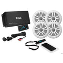 Boss Audio ASK904B.64 4 Channel Amplifier 2 Pairs of 6.5" Speaker Kit - White [ASK904B.64]-Angler's World