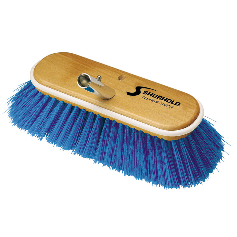 Shurhold 10" Extra-Soft Deck Brush - Blue Nylon Bristles [975]-Angler's World