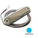 Shadow-Caster Courtesy Light w/2' Lead Wire - 316 SS Cover - Bimini Blue - 4-Pack [SCM-CL-BB-SS-4PACK]-Angler's World