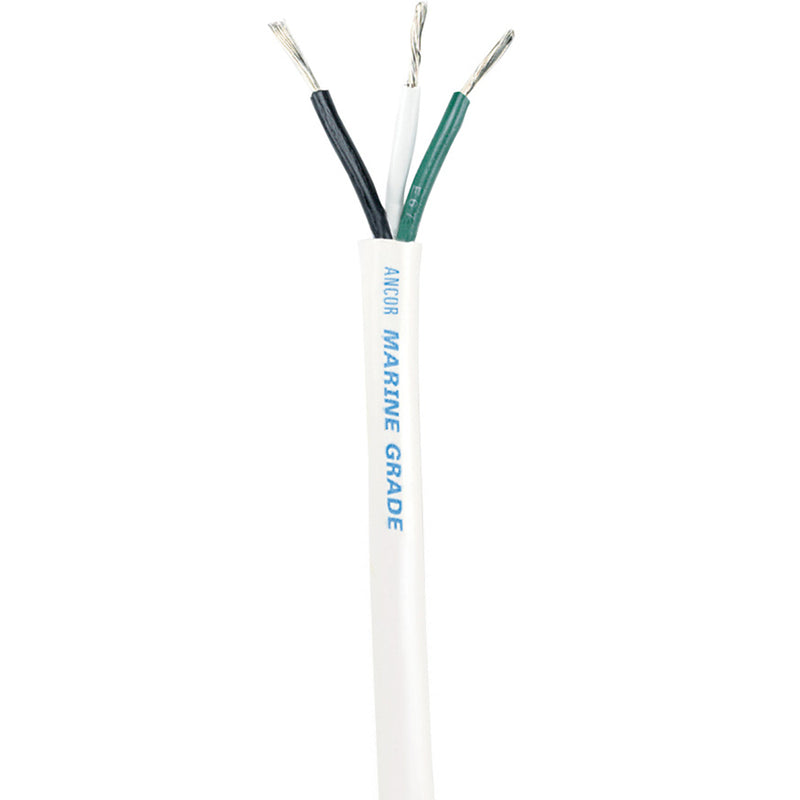 Ancor White Triplex Cable - 12/3 AWG - Round - 100' [133310]-Angler's World