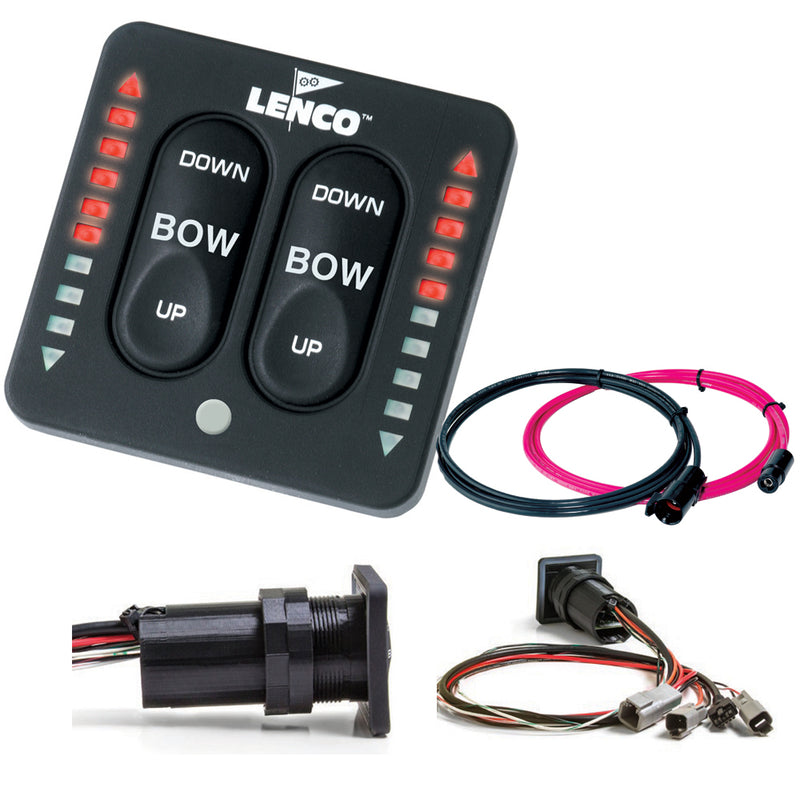 Lenco LED Indicator Integrated Tactile Switch Kit w/Pigtail f/Dual Actuator Systems [15171-001]-Angler's World