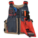 Onyx Kayak Fishing Vest - Adult Universal - Tan/Grey [121700-706-004-17]-Angler's World