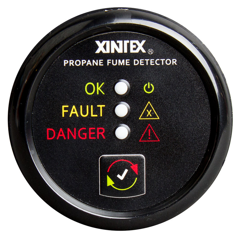 Fireboy-Xintex Propane Fume Detector w/Plastic Sensor - No Solenoid Valve - Black Bezel Display [P-1B-R]-Angler's World