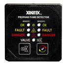 Fireboy-Xintex Propane Fume Detector w/2 Plastic Sensors - No Solenoid Valve - Square Black Bezel Display [P-2BNV-R]-Angler's World