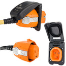 SmartPlug 30 AMP Inlet Female Cord Connector Combo - Black [B30ASSYPB]-Angler's World