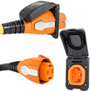 SmartPlug 50 AMP Inlet Female Cord Connector Combo - Black [B50ASSYPB]-Angler's World